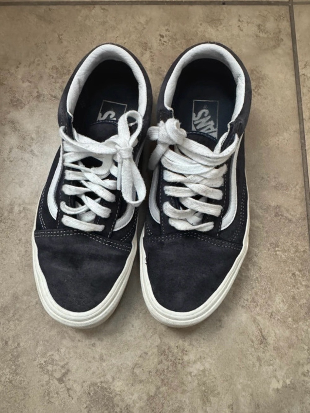 Vans Black and White Old Skool Skate Sneakers